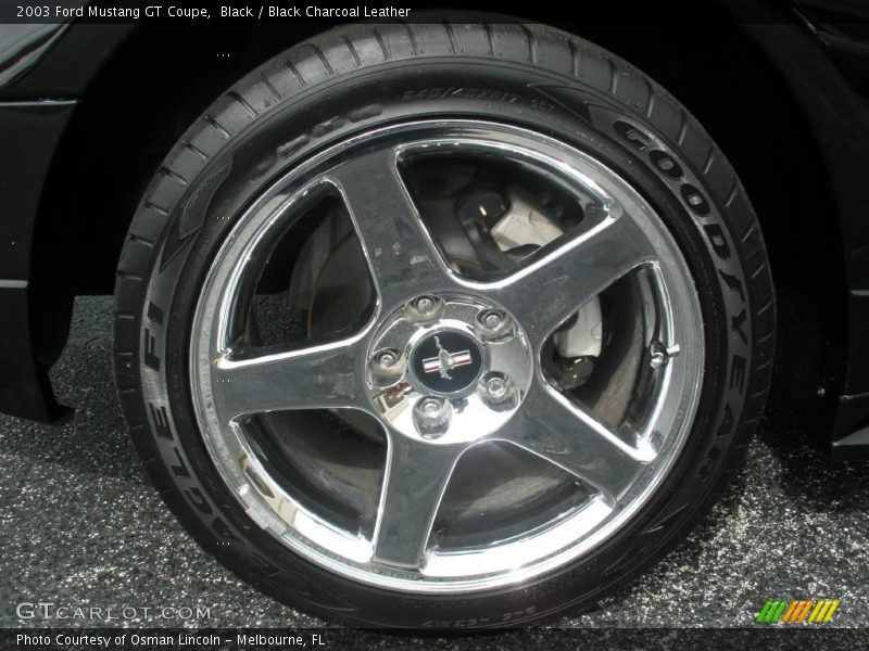 Black / Black Charcoal Leather 2003 Ford Mustang GT Coupe