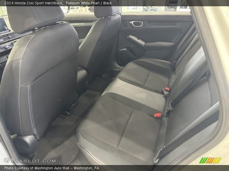 Platinum White Pearl / Black 2024 Honda Civic Sport Hatchback