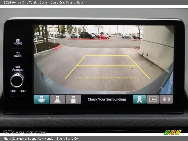 Sonic Gray Pearl / Black 2024 Honda Civic Touring Sedan
