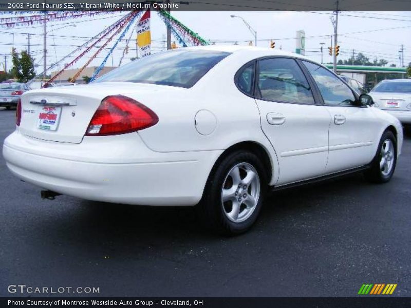 Vibrant White / Medium Graphite 2003 Ford Taurus SES