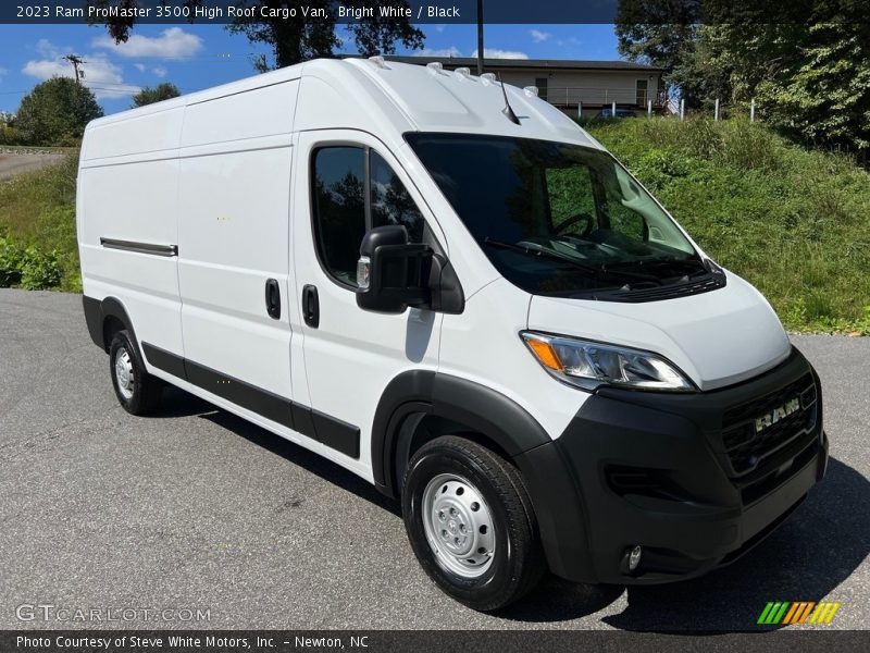 Bright White / Black 2023 Ram ProMaster 3500 High Roof Cargo Van