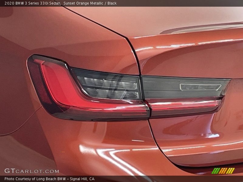 Sunset Orange Metallic / Black 2020 BMW 3 Series 330i Sedan