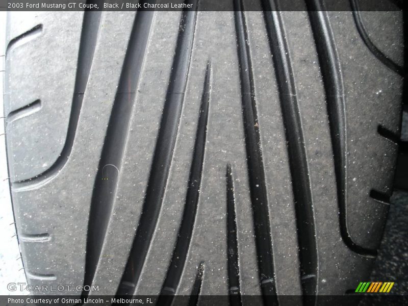 Black / Black Charcoal Leather 2003 Ford Mustang GT Coupe