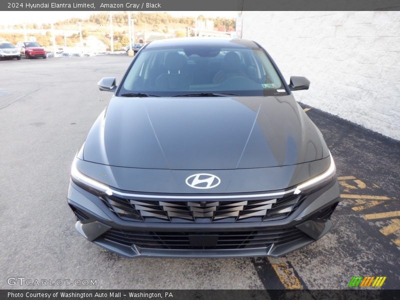 Amazon Gray / Black 2024 Hyundai Elantra Limited