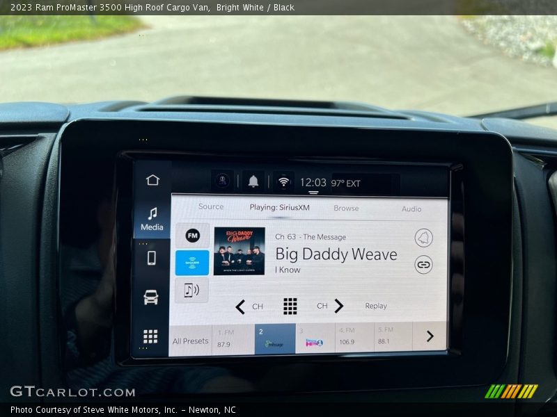 Bright White / Black 2023 Ram ProMaster 3500 High Roof Cargo Van