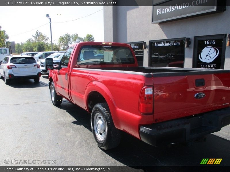 Vermillion Red / Steel 2013 Ford F250 Super Duty XL Regular Cab