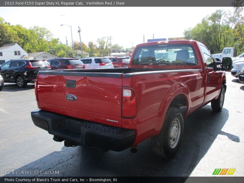 Vermillion Red / Steel 2013 Ford F250 Super Duty XL Regular Cab