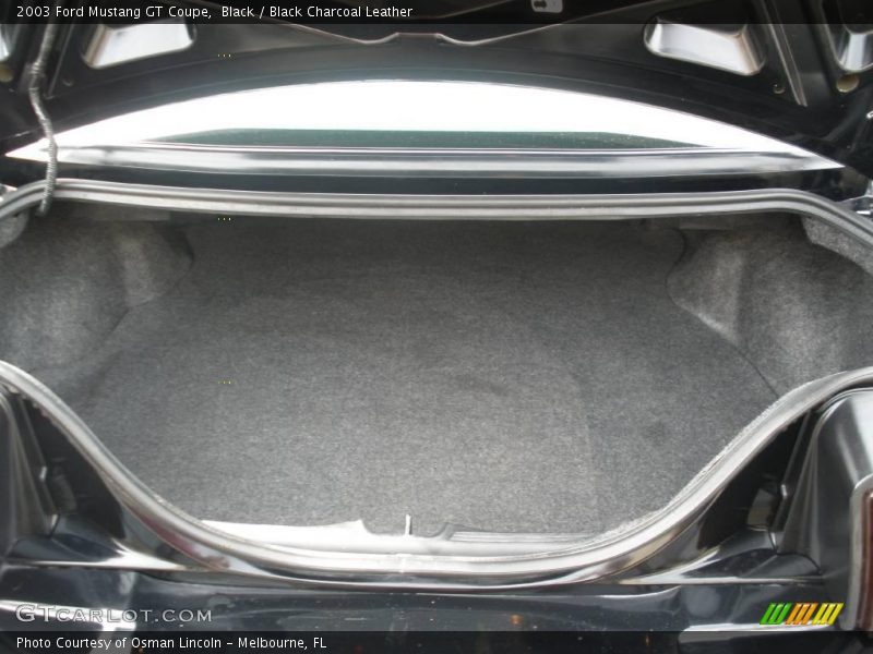 Black / Black Charcoal Leather 2003 Ford Mustang GT Coupe