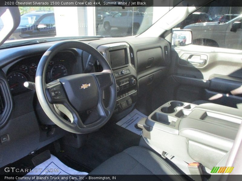Summit White / Jet Black 2020 Chevrolet Silverado 1500 Custom Crew Cab 4x4