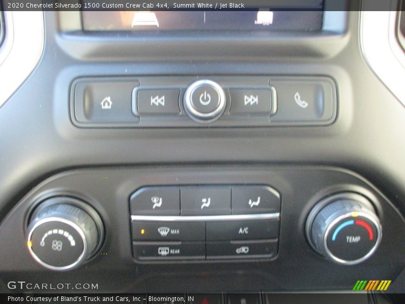 Summit White / Jet Black 2020 Chevrolet Silverado 1500 Custom Crew Cab 4x4