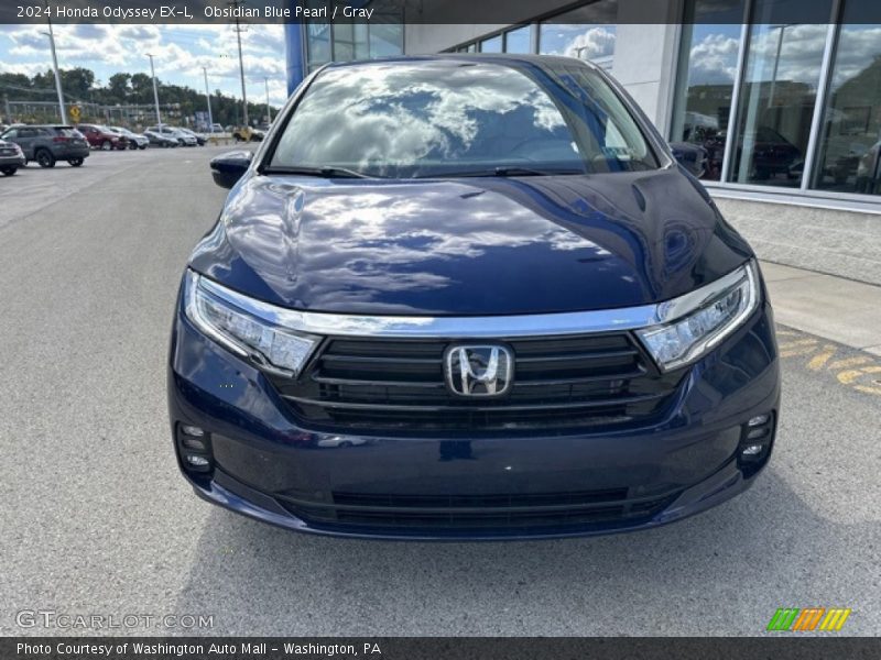 Obsidian Blue Pearl / Gray 2024 Honda Odyssey EX-L