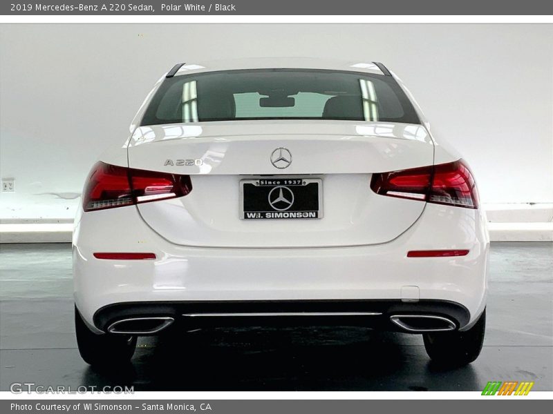 Polar White / Black 2019 Mercedes-Benz A 220 Sedan