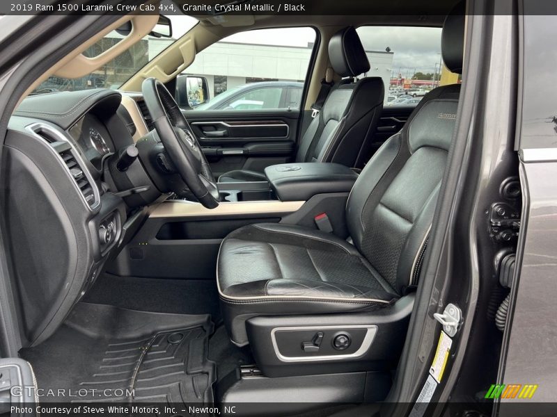 Front Seat of 2019 1500 Laramie Crew Cab 4x4