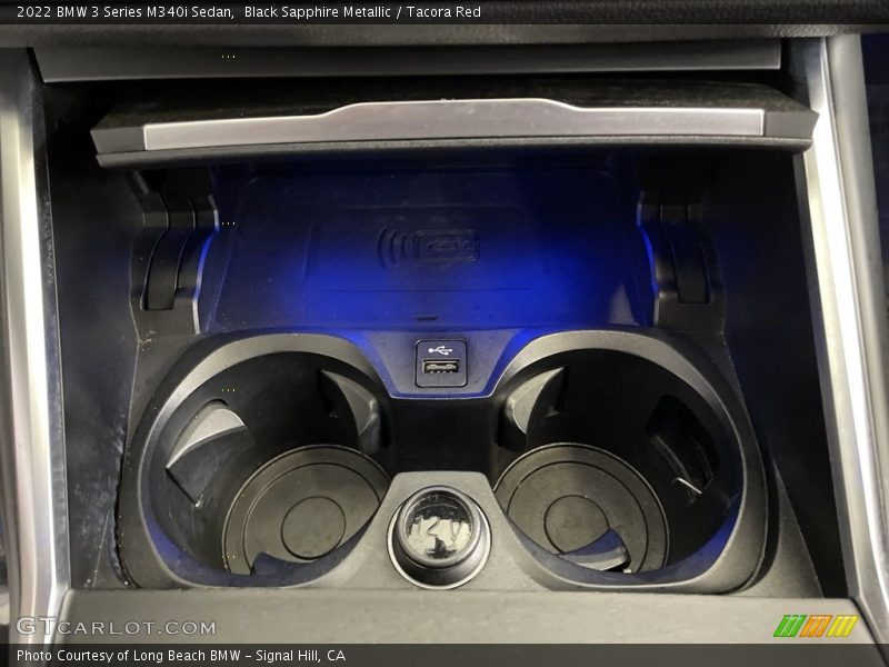 Black Sapphire Metallic / Tacora Red 2022 BMW 3 Series M340i Sedan