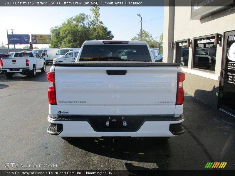 Summit White / Jet Black 2020 Chevrolet Silverado 1500 Custom Crew Cab 4x4