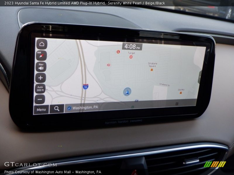 Serenity White Pearl / Beige/Black 2023 Hyundai Santa Fe Hybrid Limited AWD Plug-In Hybrid