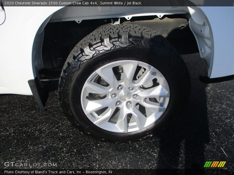 Summit White / Jet Black 2020 Chevrolet Silverado 1500 Custom Crew Cab 4x4