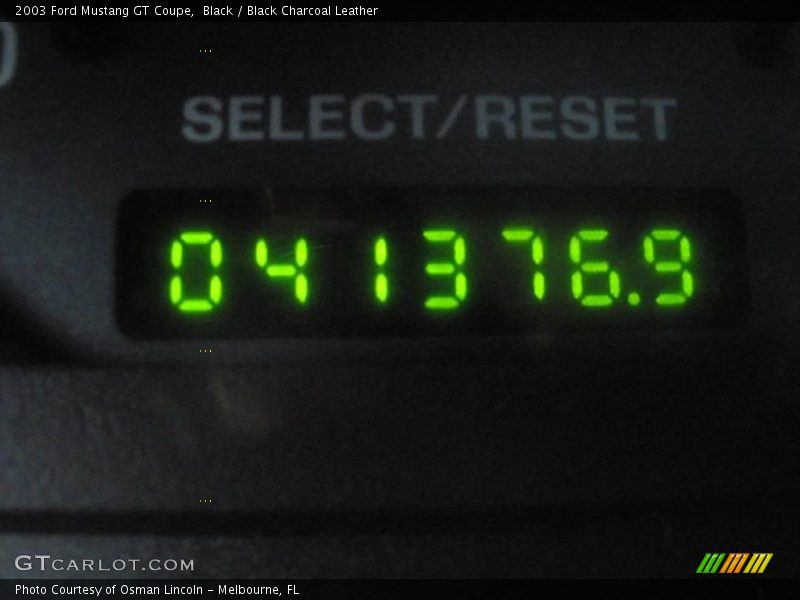 Black / Black Charcoal Leather 2003 Ford Mustang GT Coupe