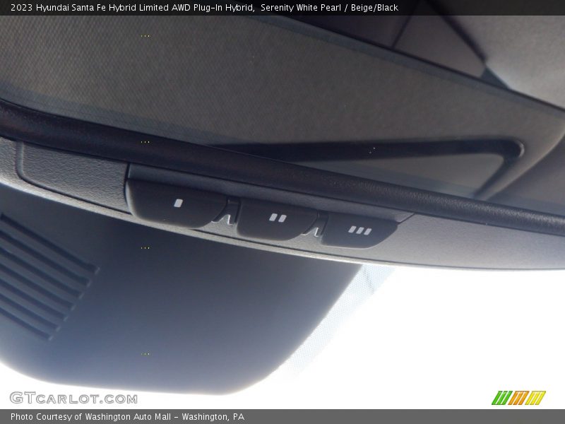 Serenity White Pearl / Beige/Black 2023 Hyundai Santa Fe Hybrid Limited AWD Plug-In Hybrid