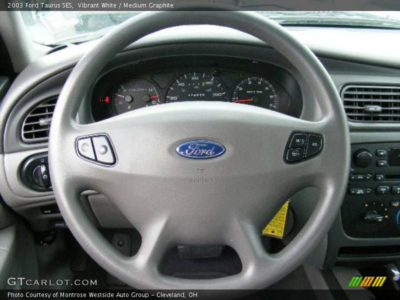 Vibrant White / Medium Graphite 2003 Ford Taurus SES