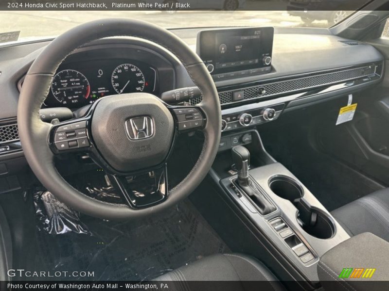  2024 Civic Sport Hatchback Black Interior