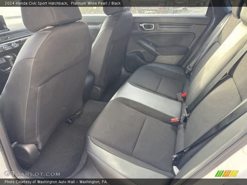 Platinum White Pearl / Black 2024 Honda Civic Sport Hatchback