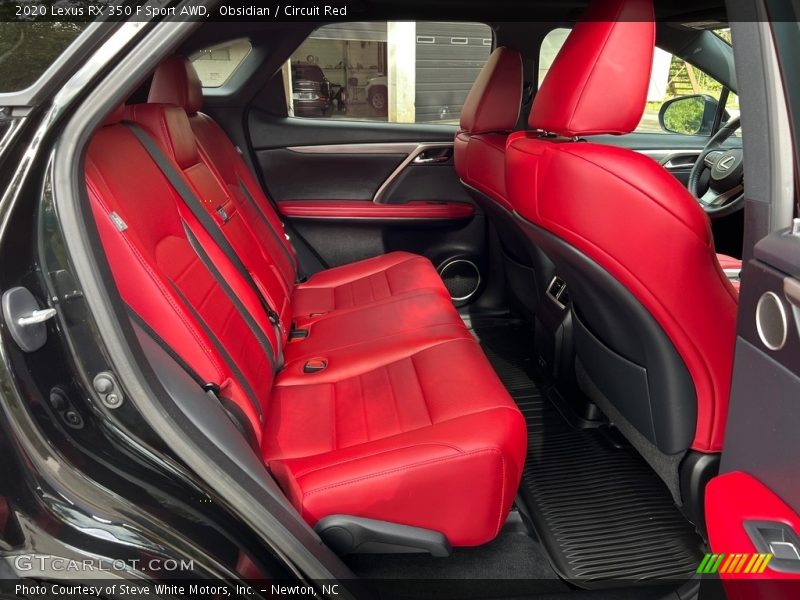 Rear Seat of 2020 RX 350 F Sport AWD