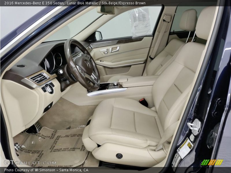 Front Seat of 2016 E 350 Sedan