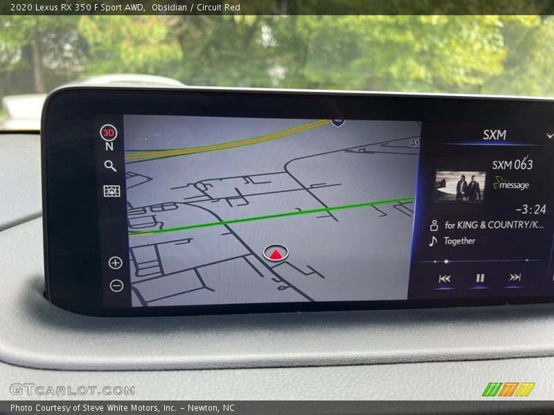 Navigation of 2020 RX 350 F Sport AWD