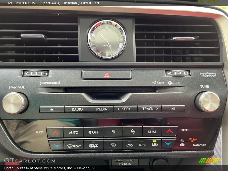 Dashboard of 2020 RX 350 F Sport AWD