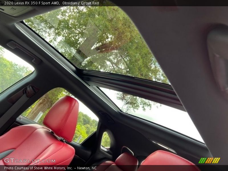 Sunroof of 2020 RX 350 F Sport AWD