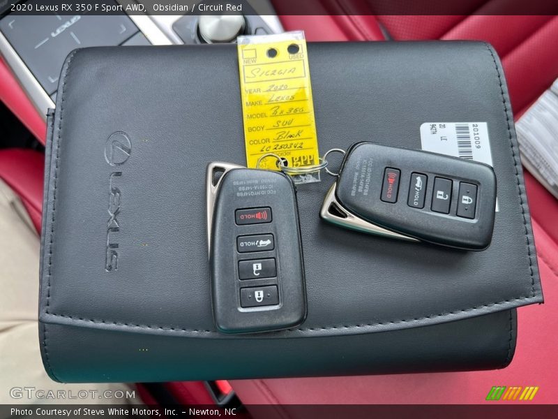 Keys of 2020 RX 350 F Sport AWD
