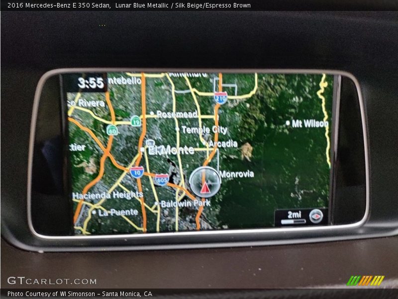 Navigation of 2016 E 350 Sedan