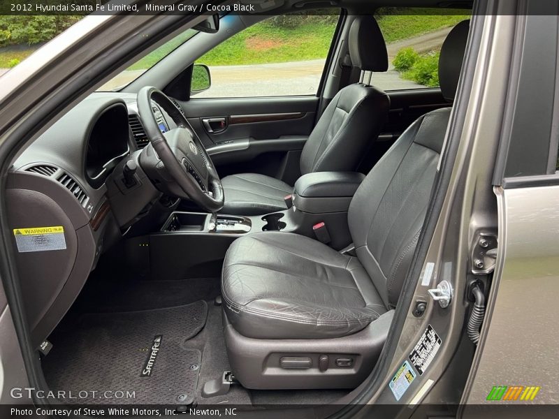  2012 Santa Fe Limited Cocoa Black Interior