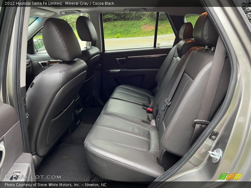 Rear Seat of 2012 Santa Fe Limited