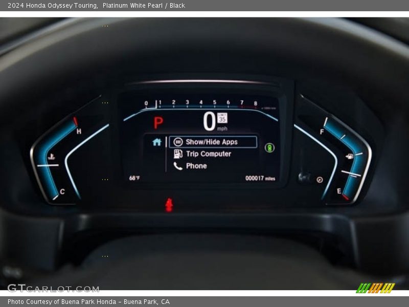  2024 Odyssey Touring Touring Gauges