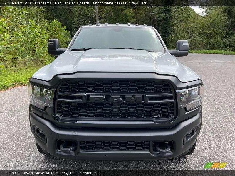 Bright White / Diesel Gray/Black 2024 Ram 5500 Tradesman Regular Cab Chassis