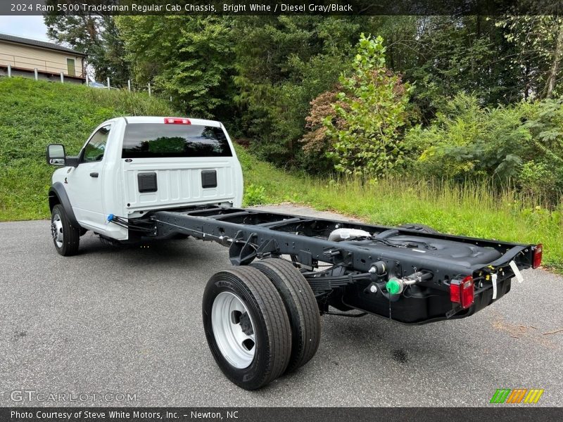 Bright White / Diesel Gray/Black 2024 Ram 5500 Tradesman Regular Cab Chassis