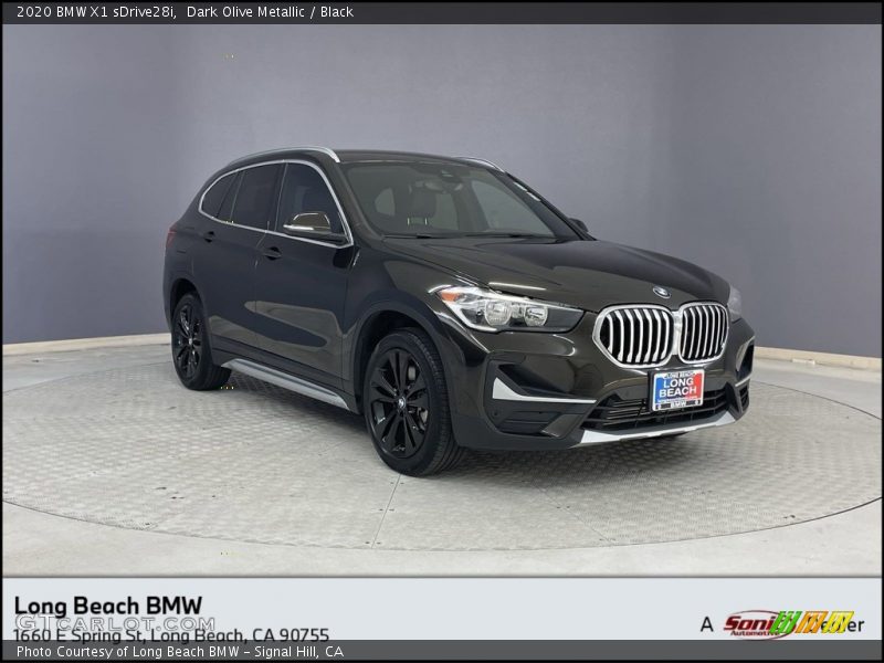 Dark Olive Metallic / Black 2020 BMW X1 sDrive28i