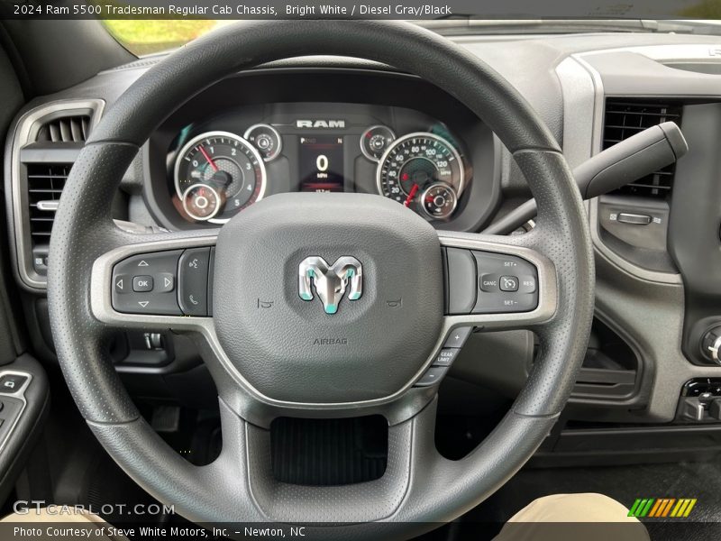  2024 5500 Tradesman Regular Cab Chassis Steering Wheel