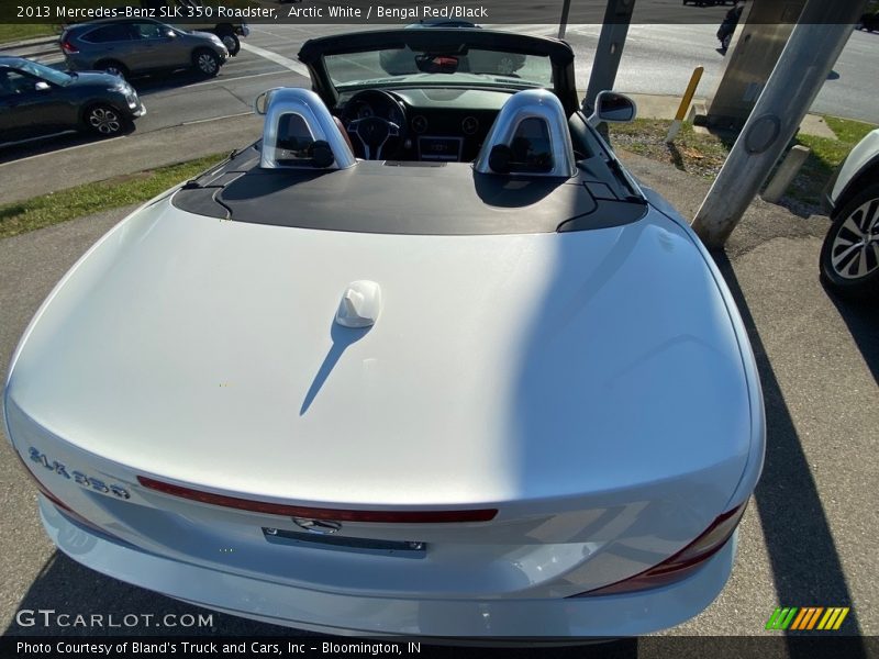 Arctic White / Bengal Red/Black 2013 Mercedes-Benz SLK 350 Roadster