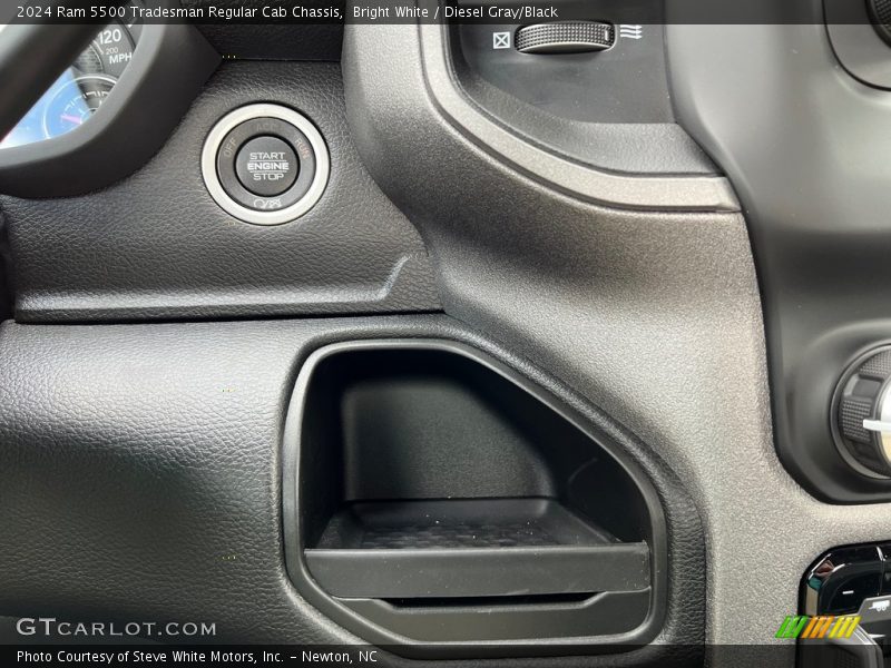 Bright White / Diesel Gray/Black 2024 Ram 5500 Tradesman Regular Cab Chassis