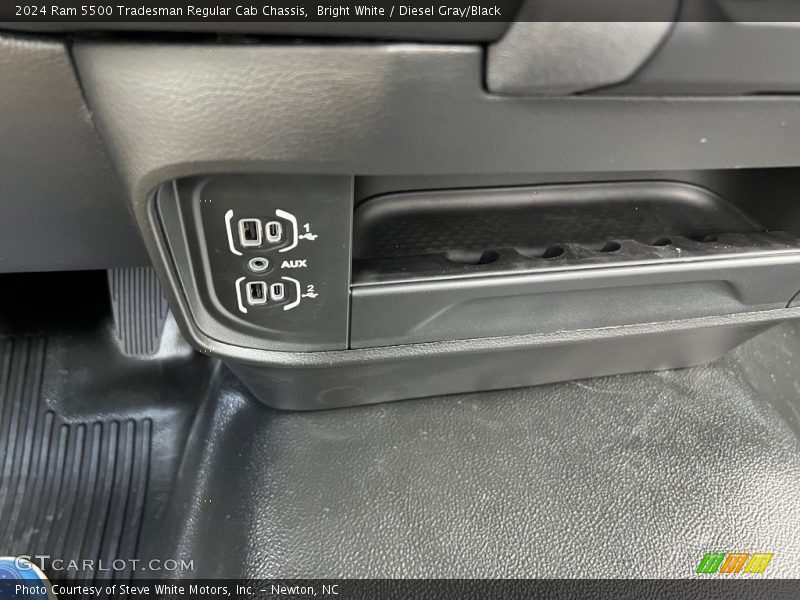 Bright White / Diesel Gray/Black 2024 Ram 5500 Tradesman Regular Cab Chassis