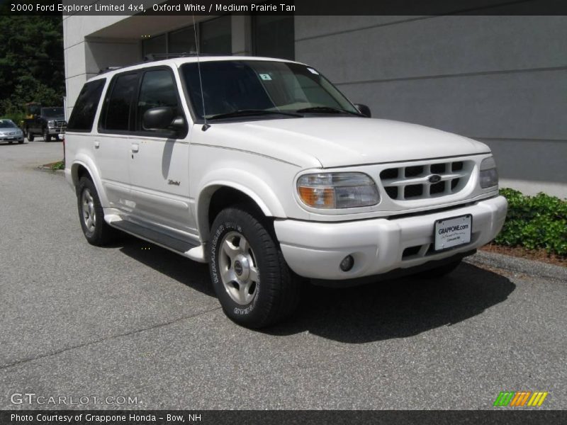 Oxford White / Medium Prairie Tan 2000 Ford Explorer Limited 4x4