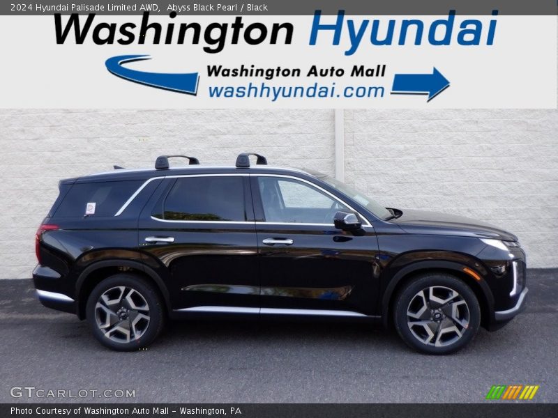 Abyss Black Pearl / Black 2024 Hyundai Palisade Limited AWD