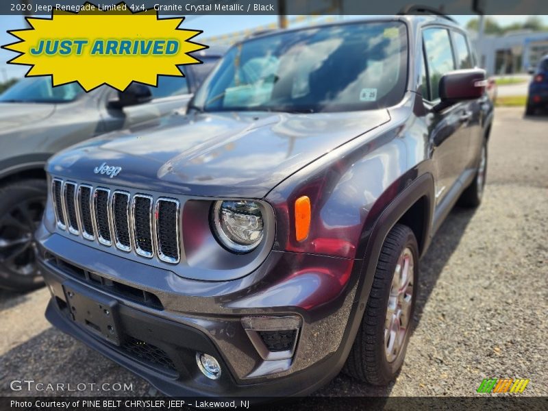 Granite Crystal Metallic / Black 2020 Jeep Renegade Limited 4x4