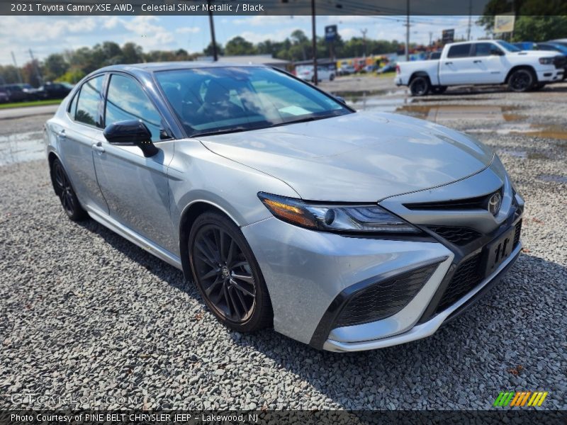 Celestial Silver Metallic / Black 2021 Toyota Camry XSE AWD