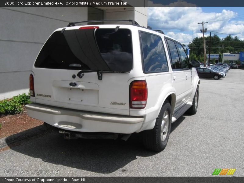 Oxford White / Medium Prairie Tan 2000 Ford Explorer Limited 4x4