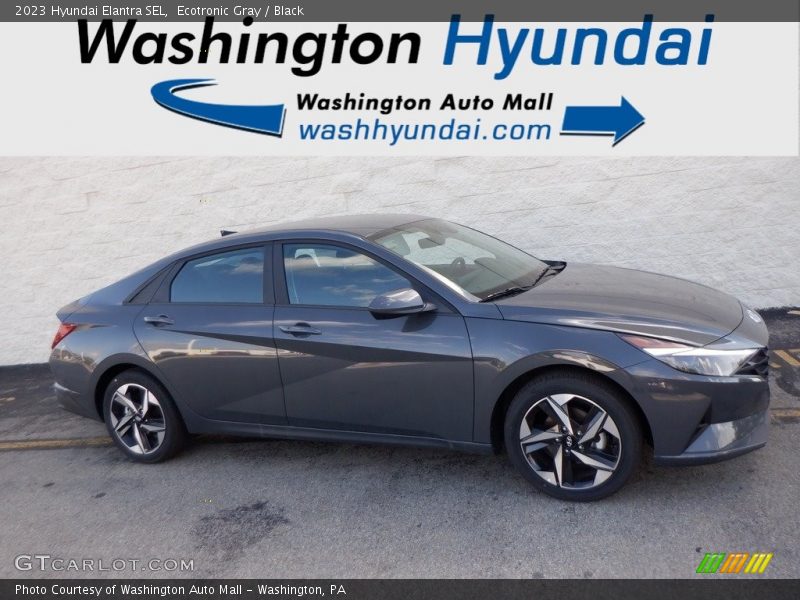 Ecotronic Gray / Black 2023 Hyundai Elantra SEL