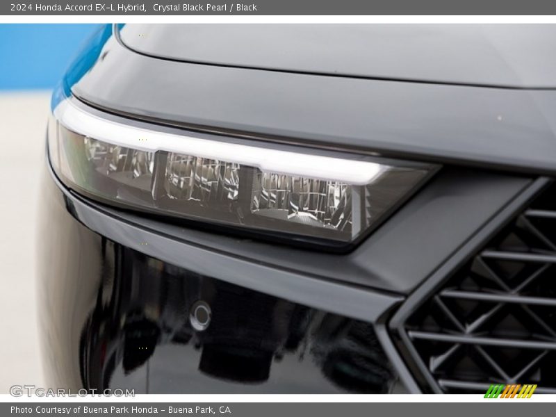 Crystal Black Pearl / Black 2024 Honda Accord EX-L Hybrid
